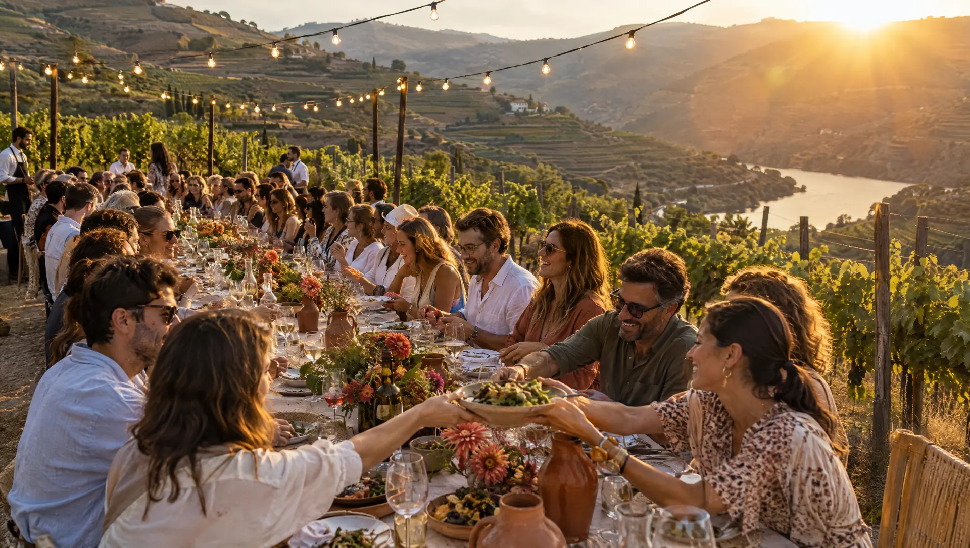 Douro Harvest Table: 150 guests between the vines.